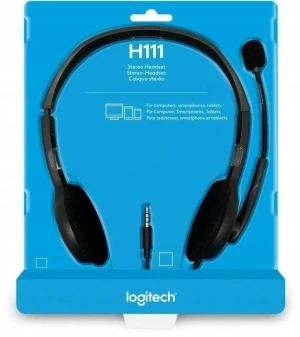 LOGITECH H111 GAMING STEREO HEADPHONES WITH MULTI-DEVICE HEADPHONE FOR VIDEO GAME 3.5MM MULTI-DEVICE HEADSET