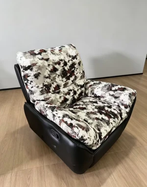 Removable and washable Teddy Fabric Recliner Chair Modern Single Manual Lazy Sofa