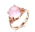 Import Pink Opal Lady's Ring | 18k Gold Plated Ring Manufacturing | 925 CZ Ring Manufacturing from China