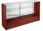 Full vision Glass and MDF Cabinet with adjustable and Slidding door for Tabacoo store display
