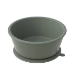 BPA free food grade heat-resistant silicone round split baby dinner bowl