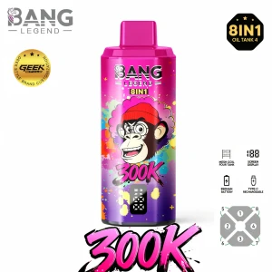 Unbeatable Wholesale Price Bang Legend 300K 8in1 Vape Japan Gifu Global Supply High Capacity Mesh Coil Bulk Order