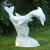 Import large outdoor garden home carving white marble flying stone lion statue with wings from China