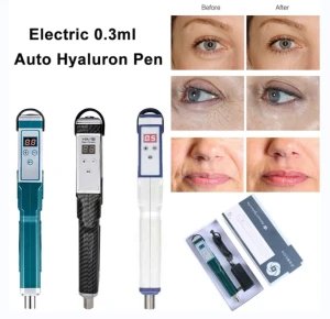 0.3ml 0.5ml Auto Electric Hyaluron Pen with High Pressure Hyaluronic Acid Pen Lip Injection for Anti Wrinkle Lip Liftin