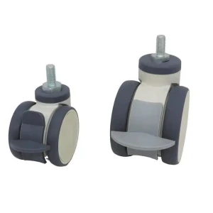 Ss Double Wheel Medical Caster Wheel 75mm Low Profile