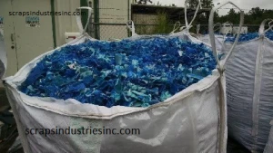 HDPE blue drum scrap, HDPE drums