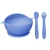 Import BPA free food grade heat-resistant silicone round split baby dinner bowl from China