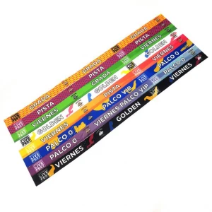 Manufacturer Supplied Customized Best Quality Satin Material Sublimation Printed Wristband