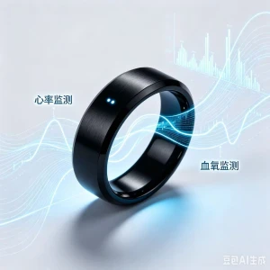 Fitness Smart Ring Bluetooth Health Tracker Heart Rate Sleep Blood Oxygen Monitor Waterproof Smart Ring for Daily Healt