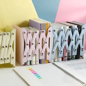 Desktop magazine books paper documents retractable bookstand desk organizer customized