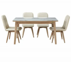 Memeratta wood restaurant dining table with recliner chairs S-751
