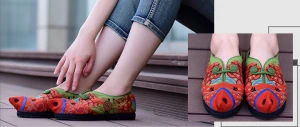 spring women loafer shoes embroidered shoes very fashion style
