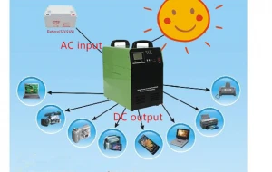 0.5kw home power solar system build inside 500w inverter 30A controller 100ah battery