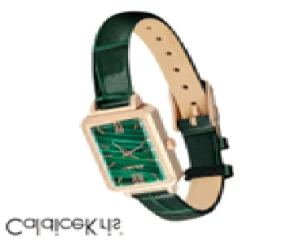 CaldiceKris vintage malachite square small green watch CK-19033