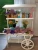 Import China Fir 3-floors Solid Wood Flower Decor Display Cart from China