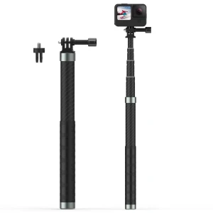 Factory Foldable 1.2m Carbon Fiber Selfie Stick for Action Camera