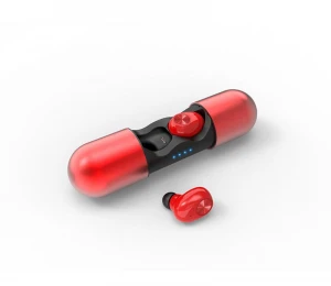 V8 TWS Wireless Earphone with Charging Case Likes Capsule Type