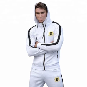 Custom Logo Tech Fleece Men Slim Fit Sports GYM Hooded sportswear Hoodie Joggers fitness Tracksuit Set