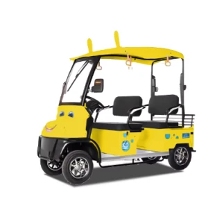 MaiFeng durable electric four-wheel cart, sightseeing eletric 4 wheel gold cart, sightseeing vehicle