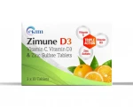 Ckim Zimune D3 (Vitamin C, Vitamin D3 & Zinc Sulfate Tablets - 30 Tabs