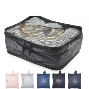 wholesale foldable polyester organizer travel bag for traveling clothes