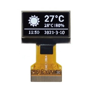 Plug Connector Type Monochrome 30 Pin 128x64 SSD1315 0.96inch OLED LCD I2C 0.96 OLED Display