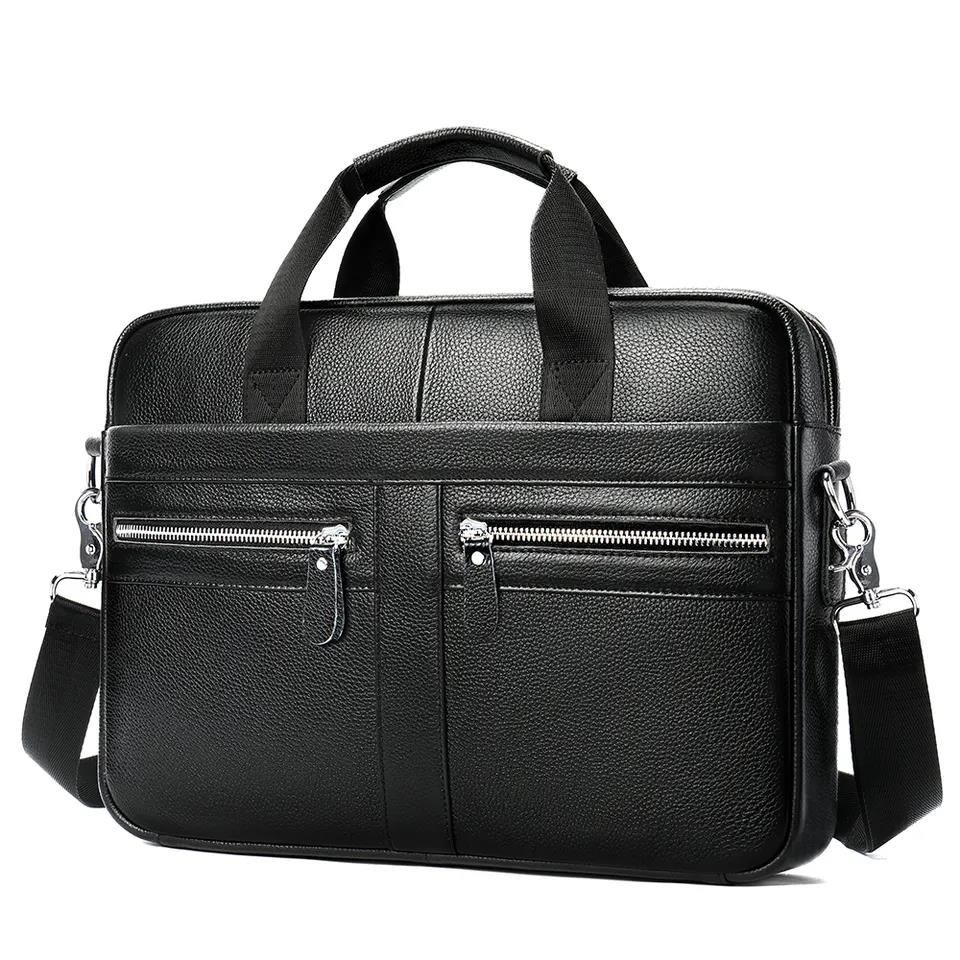 Buy Real Cowhide Leather Office Messenger Bag from Texcher ...