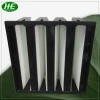 Plastic Frame V Bank HEPA Filter Compact Air Filter