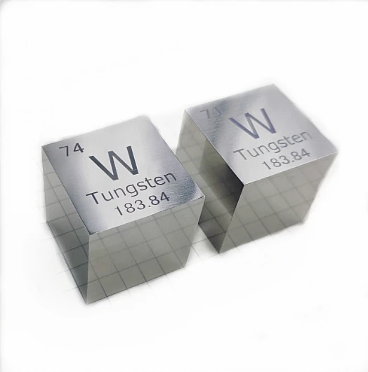 10 mm metal density cube set tungsten cube for collecting