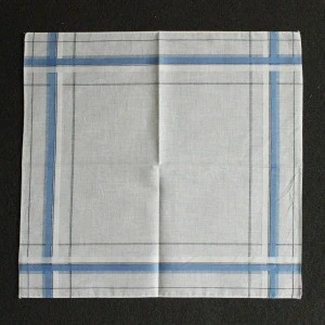 100% cotton stripe handkerchief pocket square handkerchief hot sale yiwu market