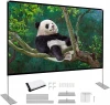 100 inch Outdoor Projector Screen With Stand Rear Front Projections Movies Screen