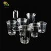 100% PLA clear cups biodegradable plastic cups custom logo printed clear cup