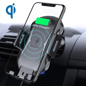 10W auto clamping charger wireless car mount fast wireless mobile phone car charger for phone