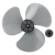 Import 11 Inch Household Plastic Fan Blade Three Leaves with Nut Cover for Standing Pedestal Fan Table Fanner General Accessories from China