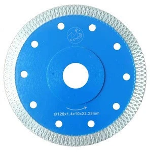 115mm 4.5inch Fast smooth cutting Mesh turbo rim saw blade with &quot;reinforced ring&quot; for dekton ceramic porcelain marble slates