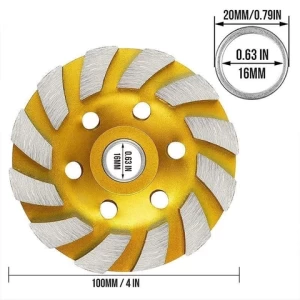 100/125/150/180mm Diamond Wheel  Carving Disc Bowl Shape Grinding Cup Concrete Granite Cutting Disc Power Tool