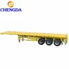 12M 40Ton Truck Bed Flat Bed 20 Feet Container Trailer Aluminium Flatbed Trailer