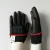 Import 13G black Nylon knitted gloves mittens with black PU coated wholesale work gloves from China