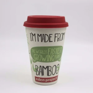 14oz 400ml Environmentally Friendly Reusable Coffee Cups Coffee Mugs, Made With Natural Bamboo Fibre