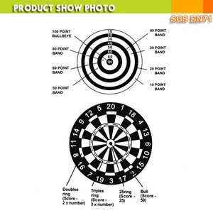 15 Inch Two Sides Design Indoor Sport Dartboard Toy Magnetic Dart Toys
