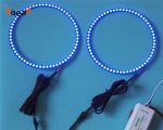 180mm full circle angel eyes LED chasing halo ring for universal automobiles