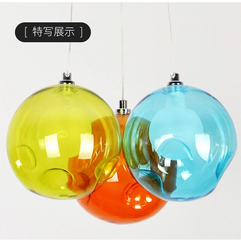 19 lights modern restaurant stair bubble beads clear white frosted ball hanging chandelier glass pendant lamp