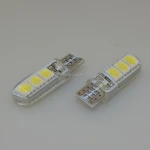 194 186 T10 6led 5050 red white yellow blue green CE RoHS 12v DC W5W car led wedge interior back up bulb T10 led car lights