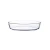 Import 1L 550ml oval shape  glass bakeware sets from China