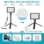 Import 2 Packs Portable Photography Lighting Kit Dimmable 5600K USB 66 LED Video Light with Mini Adjustable Tripod Stand from China