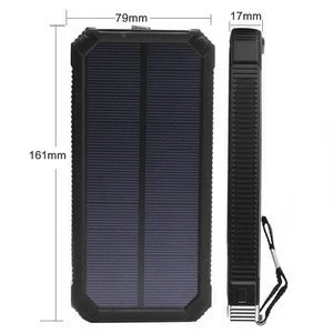 20000mAh high capacity solar charger rohs solar cell phone charger portable solar charger for mobile phone