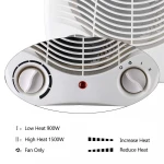 2000W small electric room fan heater electric room heaters