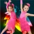 Import 2015 Supply Choker diamond Tassel yellow blue pink color latin dance dress Kids performance wear from China
