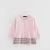 Import 2017 Spring autumn princess stripes lotus leaf knitted shirt wool coat mesh girls cardigan cashmere sweater for 3-8 years old from China