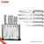 Import 2017 Stocked High Quality Stainless Steel Kitchen Knife Set with Acrylic Stand and color box from China